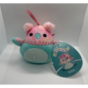 Squishmallows Gala Griffin Christmas Ornament Pink Green Plush Toy 4" KellyToy‎